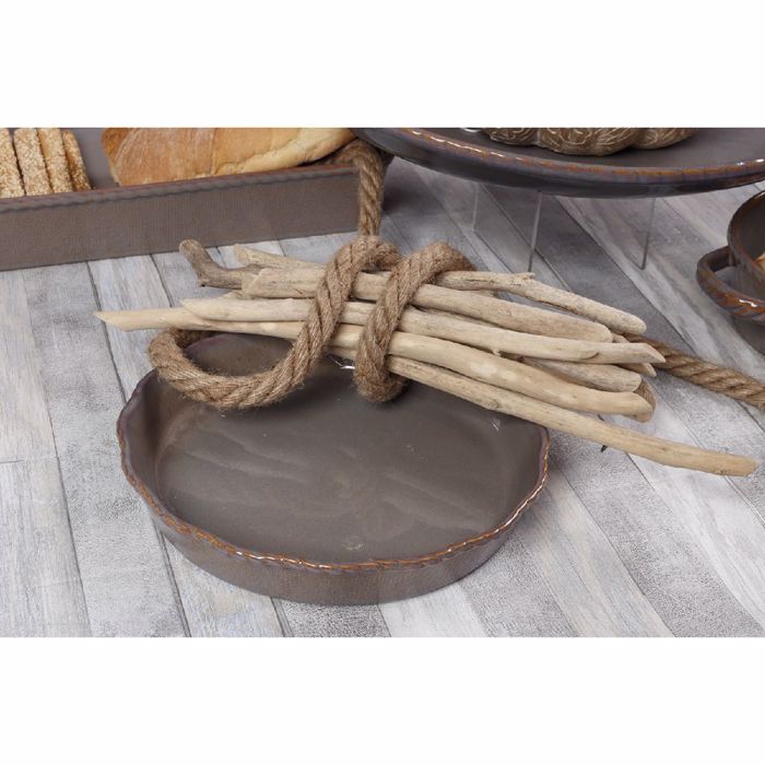 HFA PIATELA OBAL KERAMIKI CANVAS KAFE 47,5x35x8cm 5435307